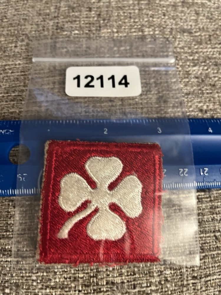 WWII Era US Army 4th Army Patch INV12114