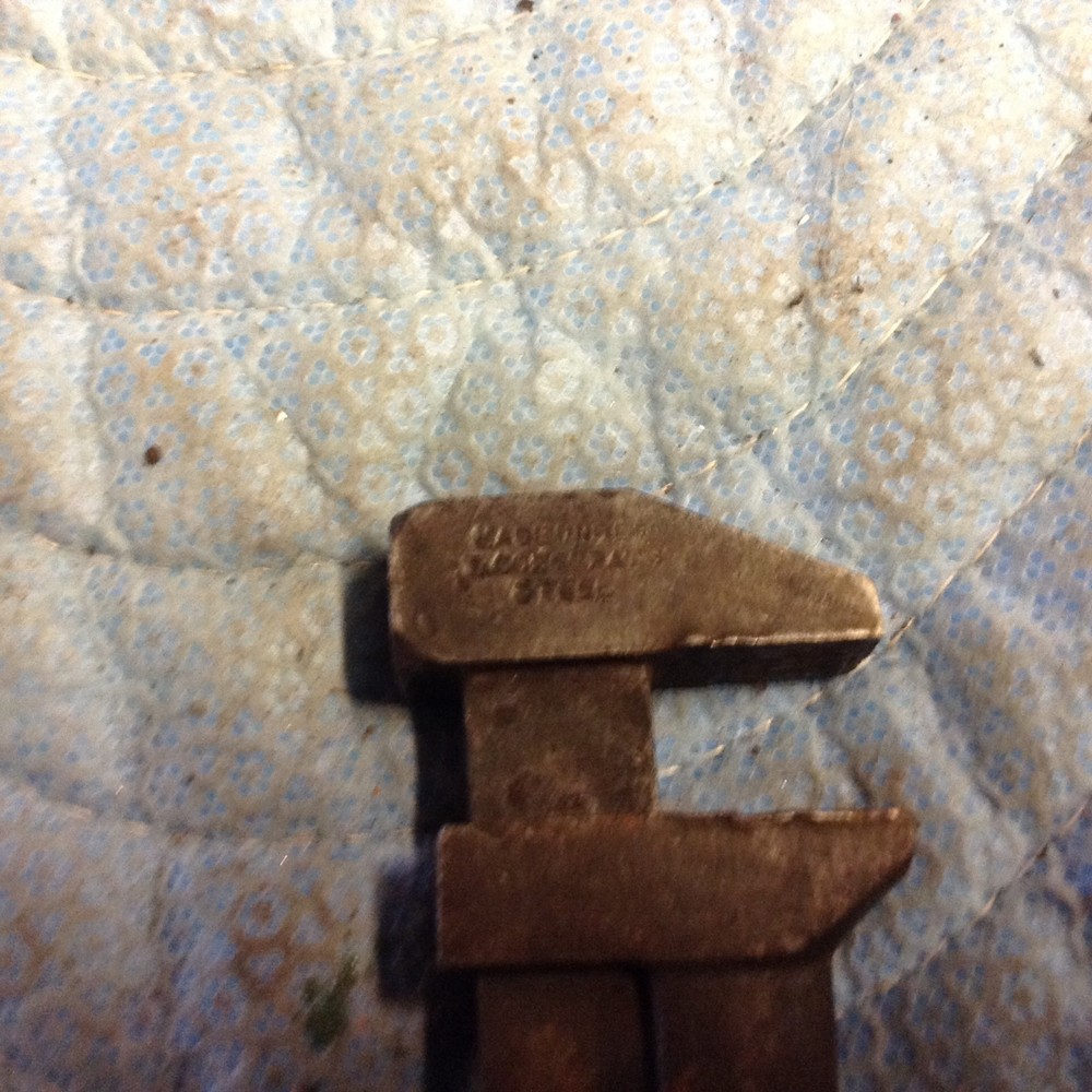 Antique Wood Handle Pipe Wrench