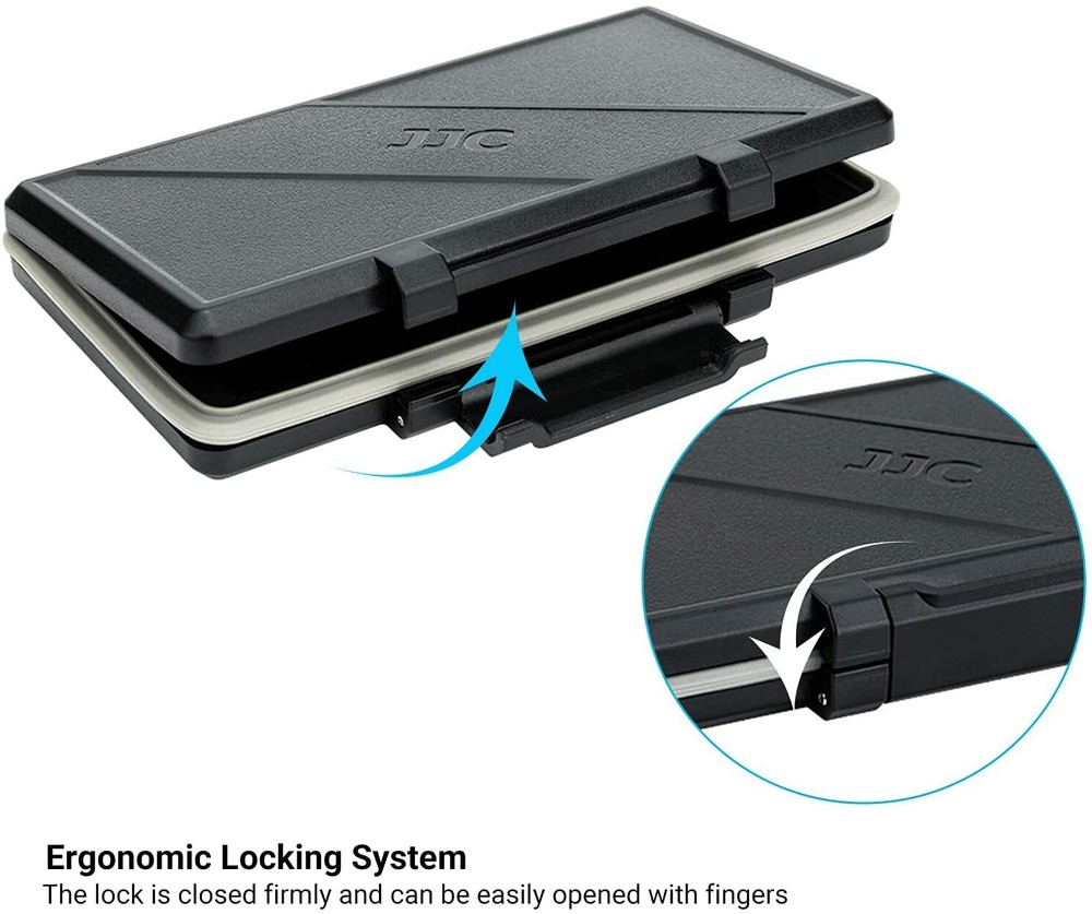 Memory Card Case Storage Holder + Card Reader fits 16 Micro SD SDXC SDHC Cards