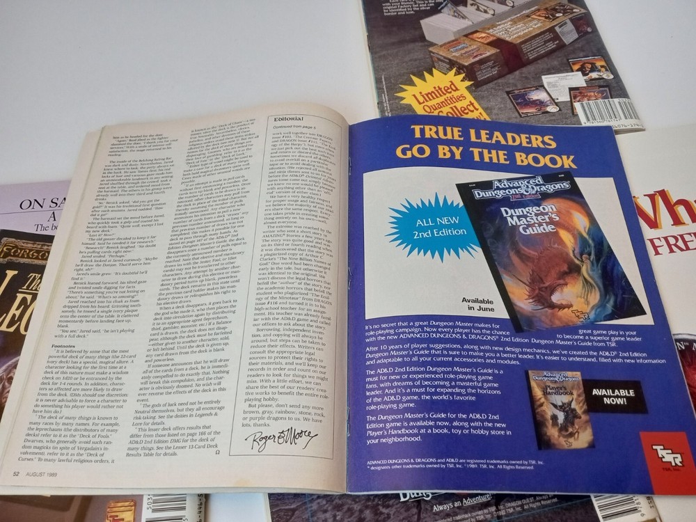 Dragon Magazine Lot TSR