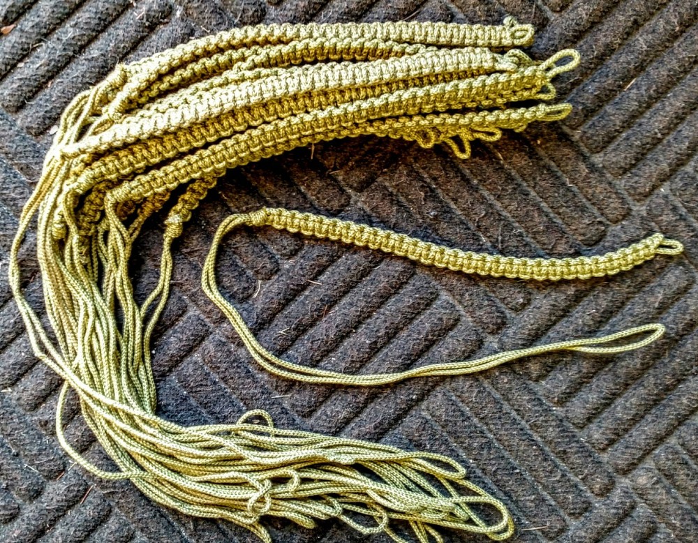 British WWII Era Officers Web Pistol Lanyards