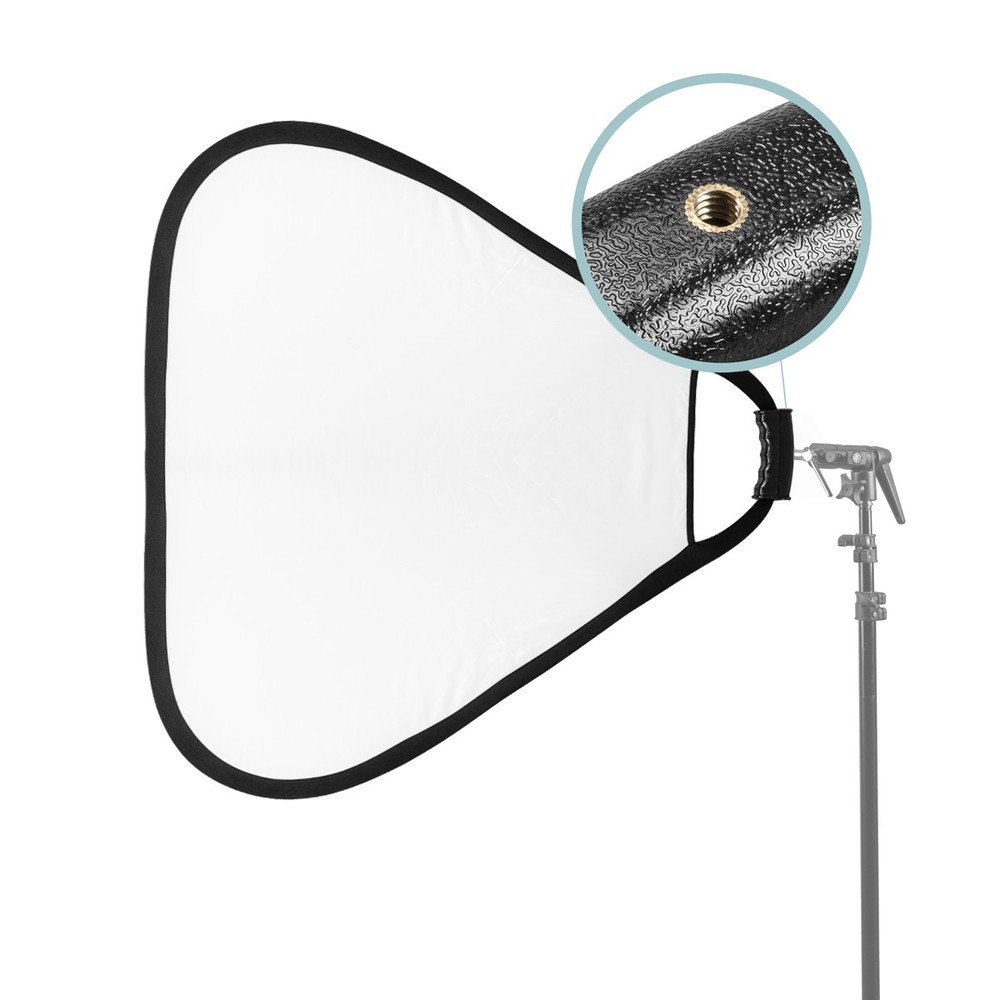 Glow 5-in-1 Collapsible Triangle Reflector with Handle (30")