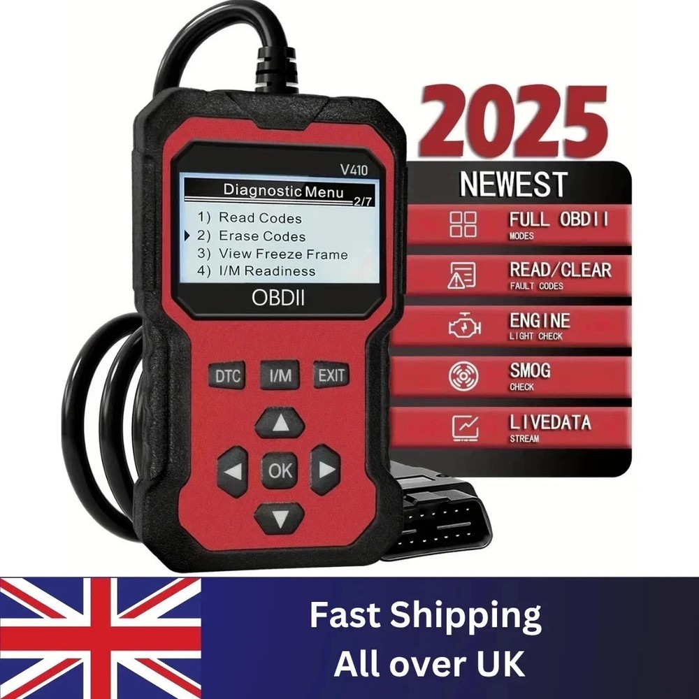 OBD2 Scanner - Car Engine Fault Code Reader Diagnostic Tool | UK Seller