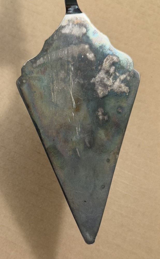 Vintage Ornate Design Large 12.25” Silverplate Pie Cake Pastry Server by Raimond