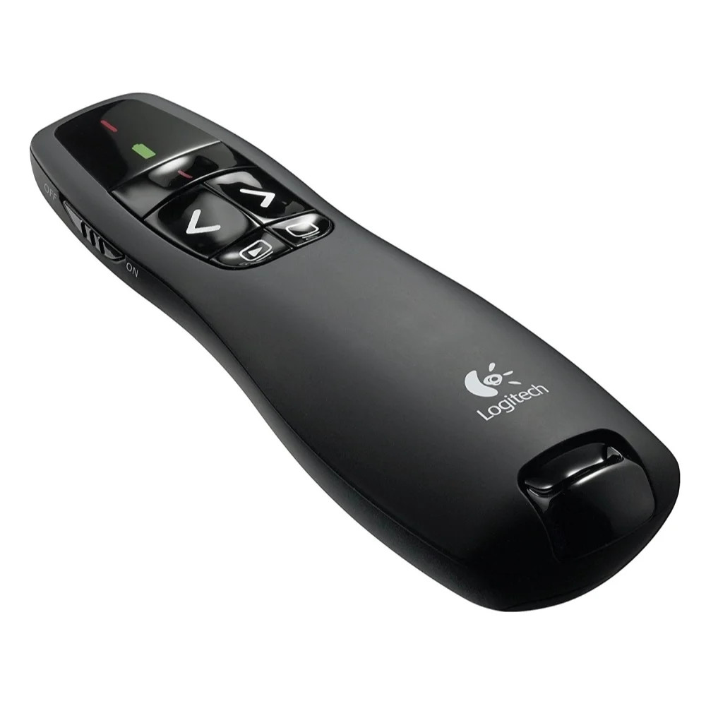 Logitech Wireless Presenter R400, Wireless Presentation Remote Clicker with Lase