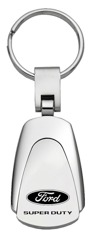 Ford Super Duty Tear Drop Keychain (Chrome)