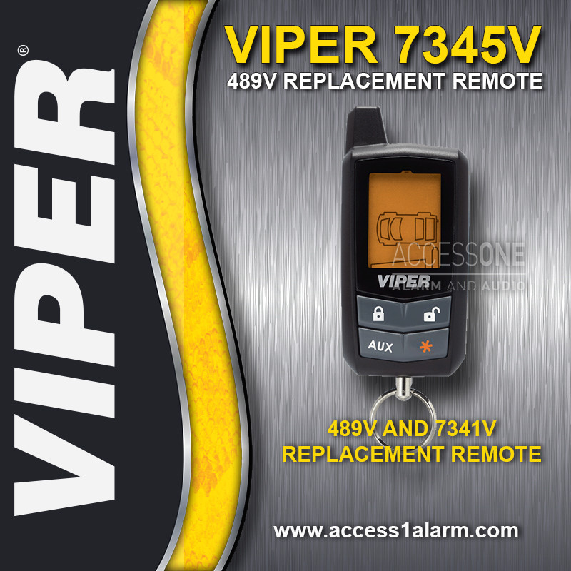 Viper 489V 2-Way LCD Remote Control Replacement Transmitter 7345V For Viper 5002