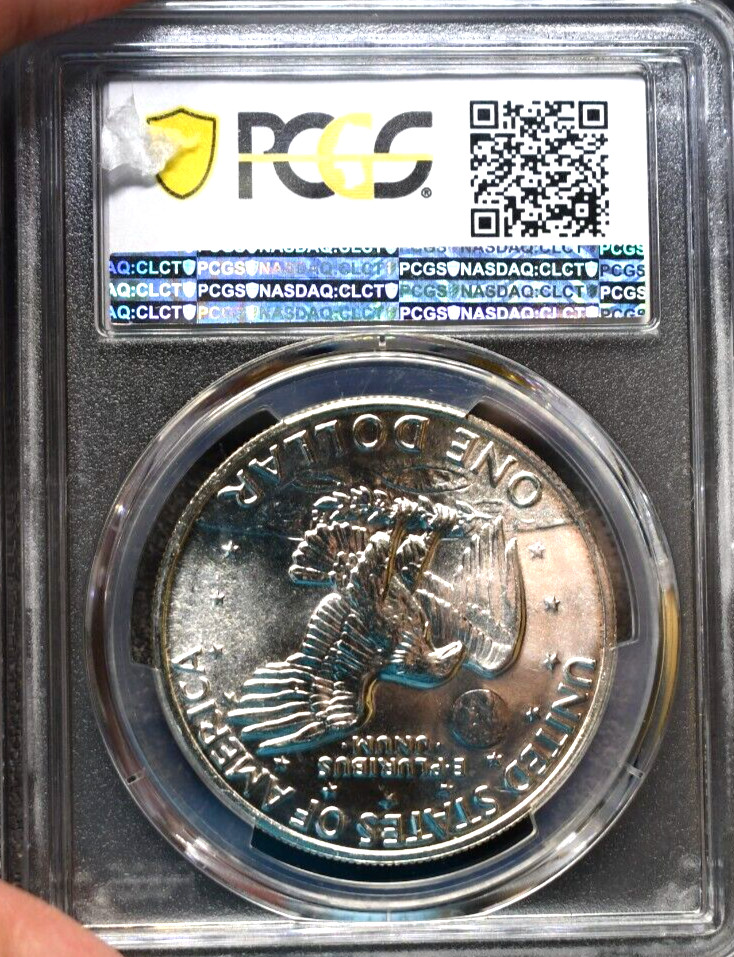 PCGS MS67 1972-S Silver Eisenhower Dollar Bright US $1 40% Silver
