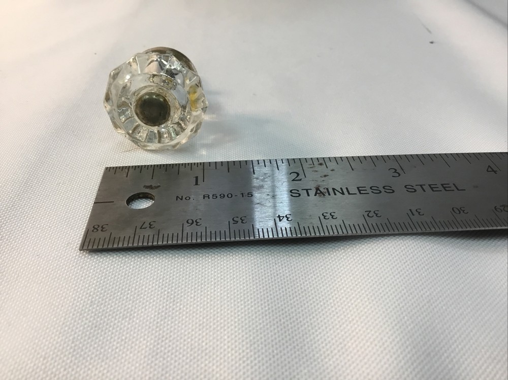 Lot Of 5 Different Vintage Glass Knobs/handle. Three Smallest Match.