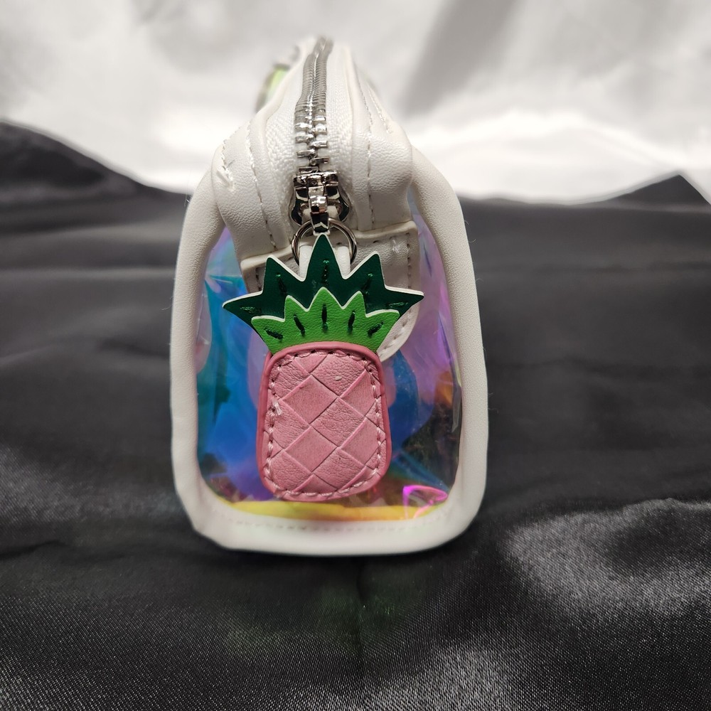 Cute Pineapple Zipper Pull Holographic Makeup Bag Cosmetics Case