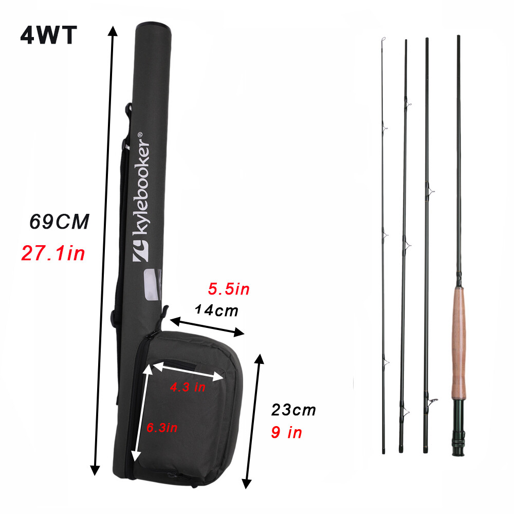 3/4/5/6/7/8WT Rod Reel Combo Outfit Fly Fishing Complete Full Kit Carry Bag