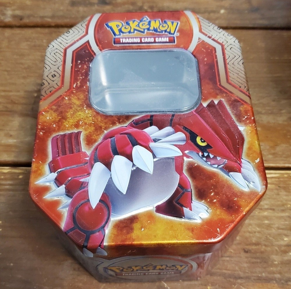 Groudon Ex 2015 Empty Pokemon Tin