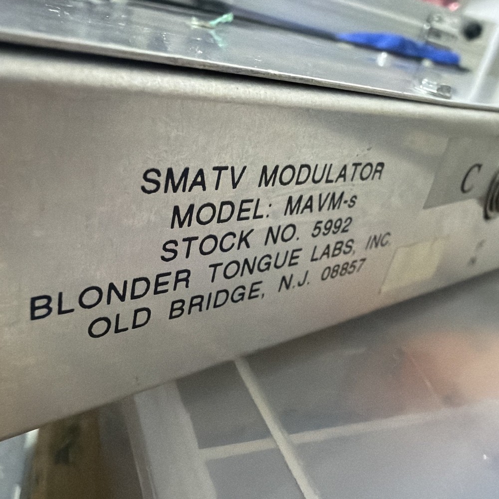 Blonder Tongue MAVM-S Audio Video Modulator Processor 600 Watts.