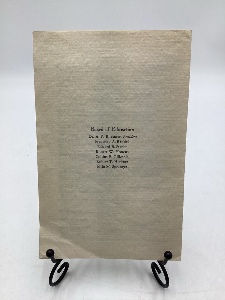 Vintage 1955 Saint Joseph High School Commencement Program-Falkenstein