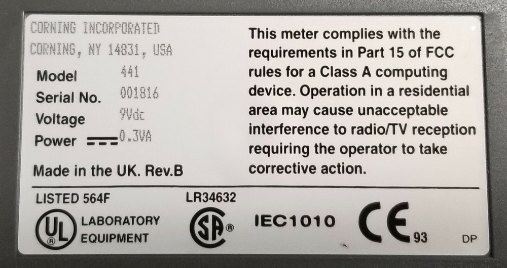 Corning 441 Conductivity Meter