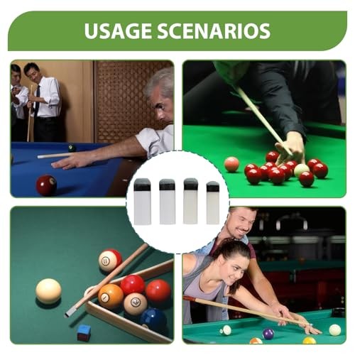 Multi-Size Screw-On Pool Cue Tips & Ferrules Kit - 12 Pack