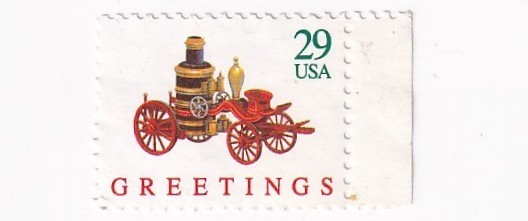 STAMP US SCOTT 2712 "Christmas Toys-Fire Engine" 29 CENT 1992 USED