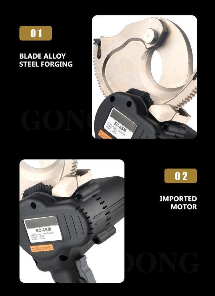 Cutter Charging Ratchet Cable Scissors Charging Electric Cable Scissors
