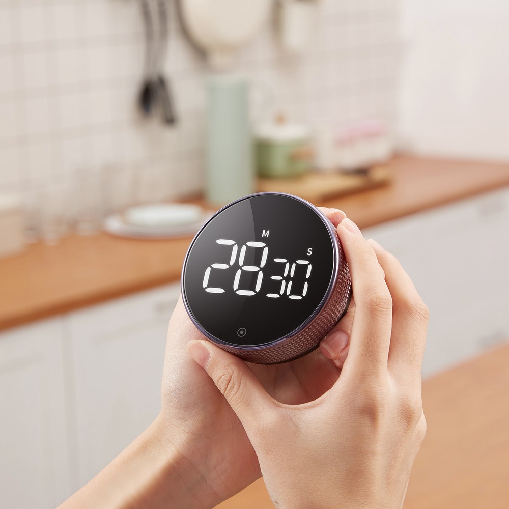 Magnetic LCD Large Display Circular Knob Loud Digital Kitchen Countdown Timer