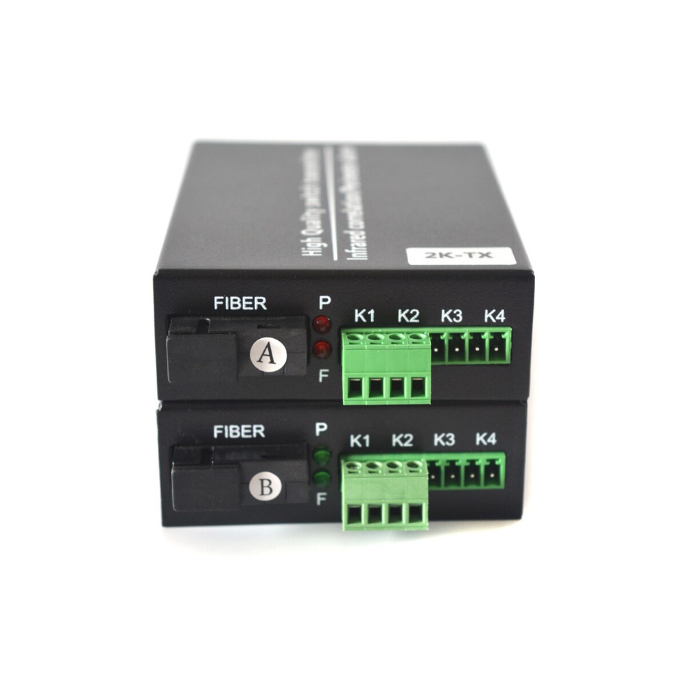 Contact Closure over Fiber Optic Transmitter Receiver for Access Control System
