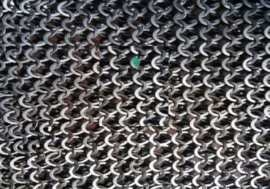Chainmail Shirt Flat Riveted Flat Warser Chainmail 9 mm Half sleeve XXL oiled