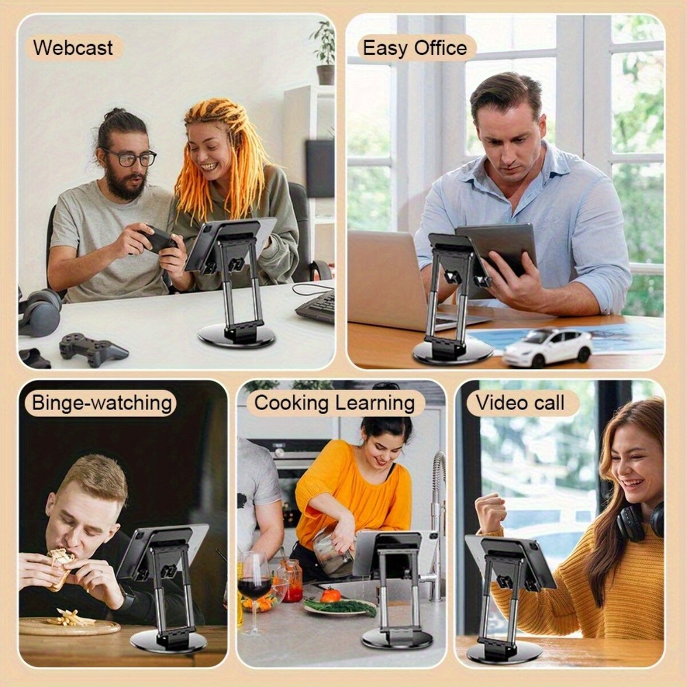 720° Rotating Foldable Tablet Stand For Smartphone iPad Samsung Tab Universal