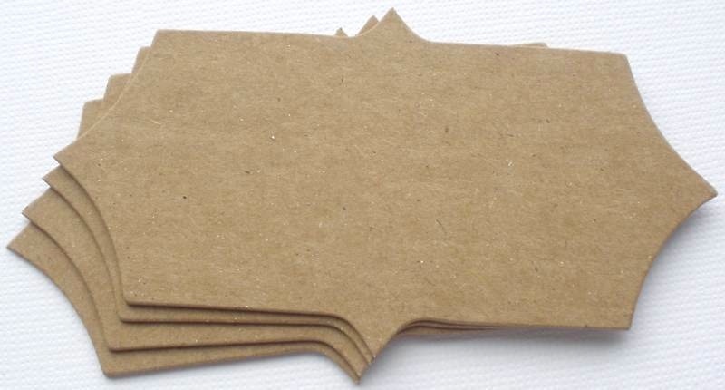 {6} *QUOTE BOXES* Raw Bare Chipboard Die Cuts - 2" x 4"