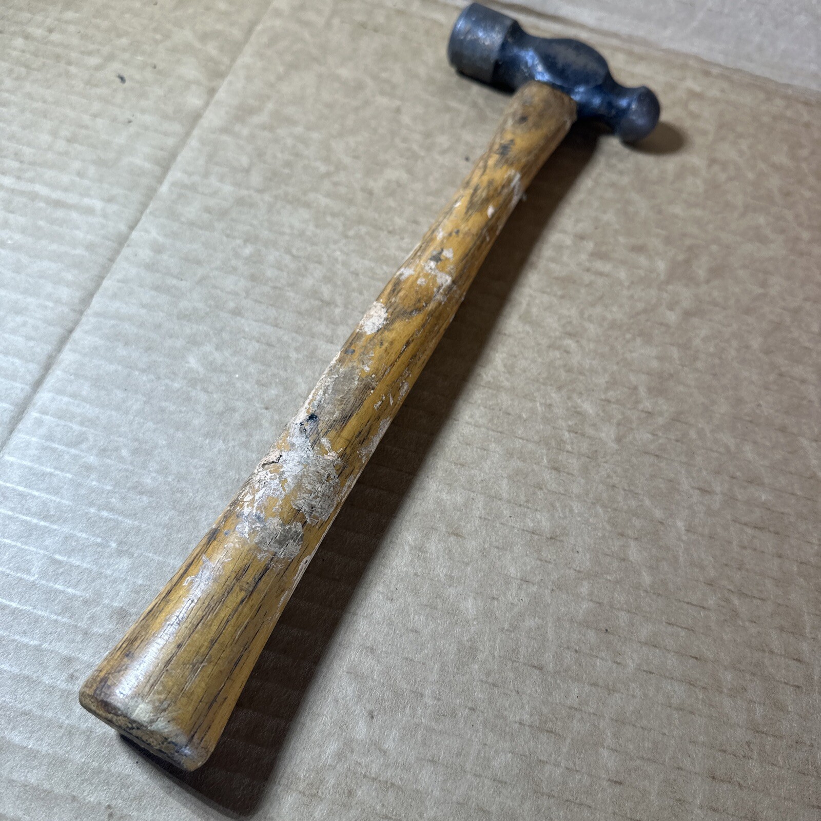 Vintage Vaughan S2012 12 Oz. Machinist Ball Peen Hammer Wood Handle Made In USA