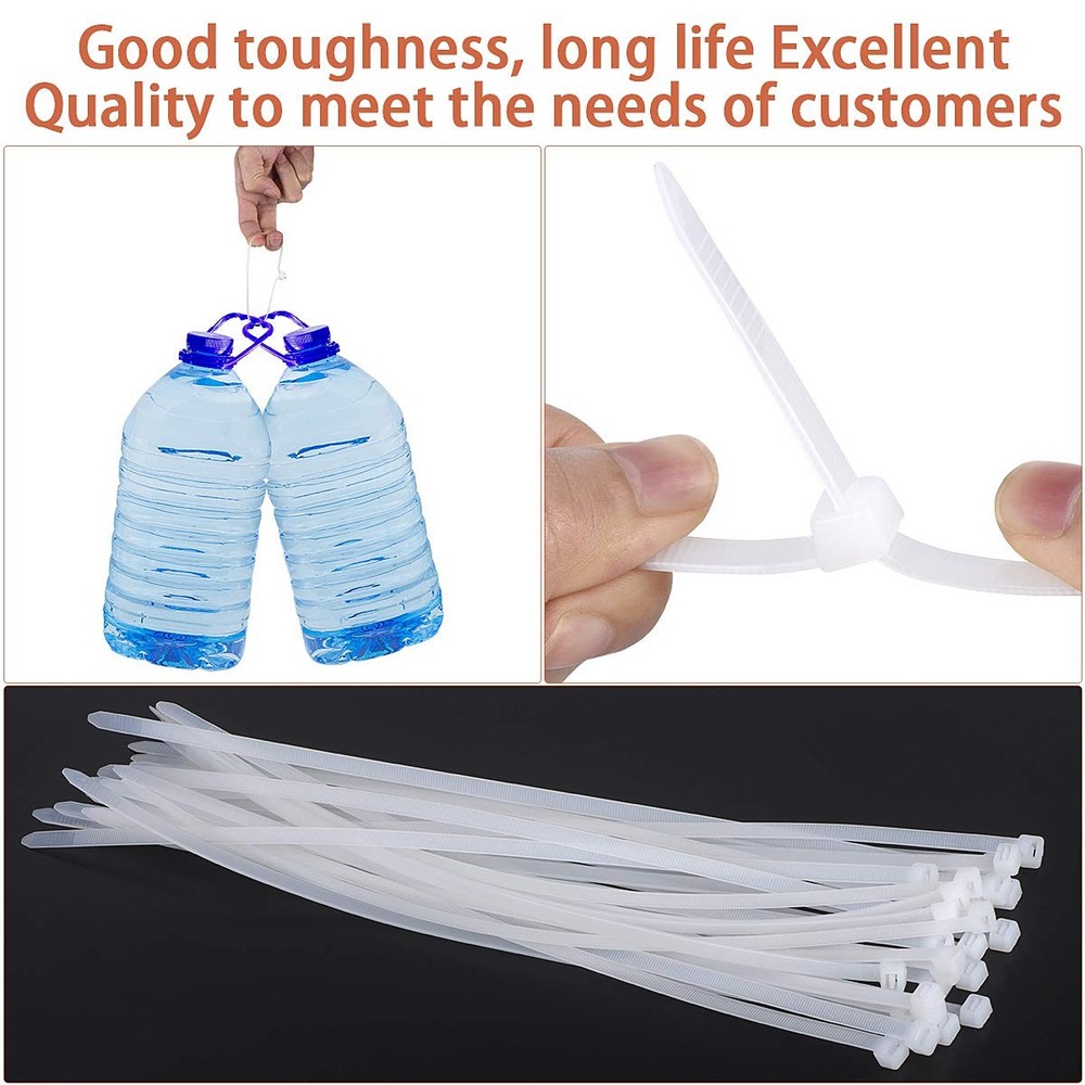 Zip Ties Heavy Duty Nylon Self-locking Wire Ties 30 Pack