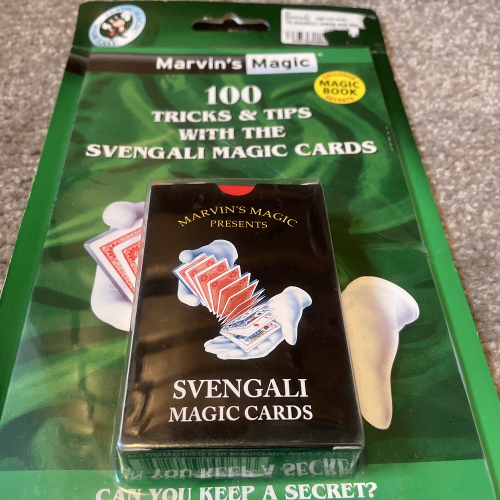 Marvin's Magic Svengali Magic Cards Tricks & Tips Deck Magic Book secrets NEW