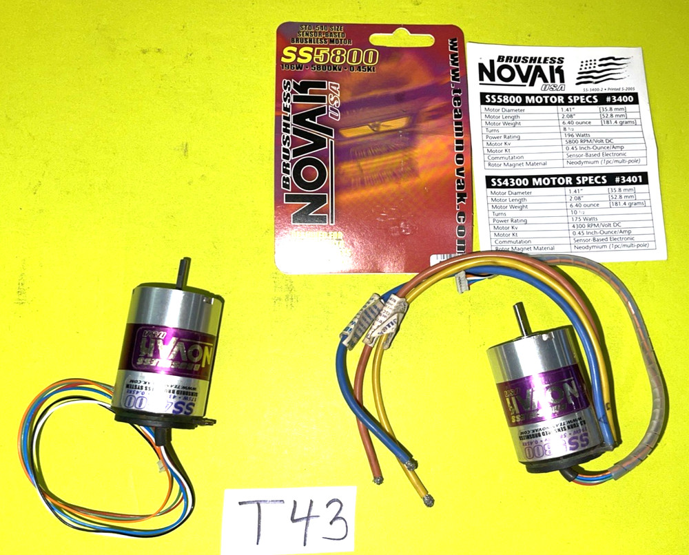 RC BRUSHLESS MOTORS NOVAK