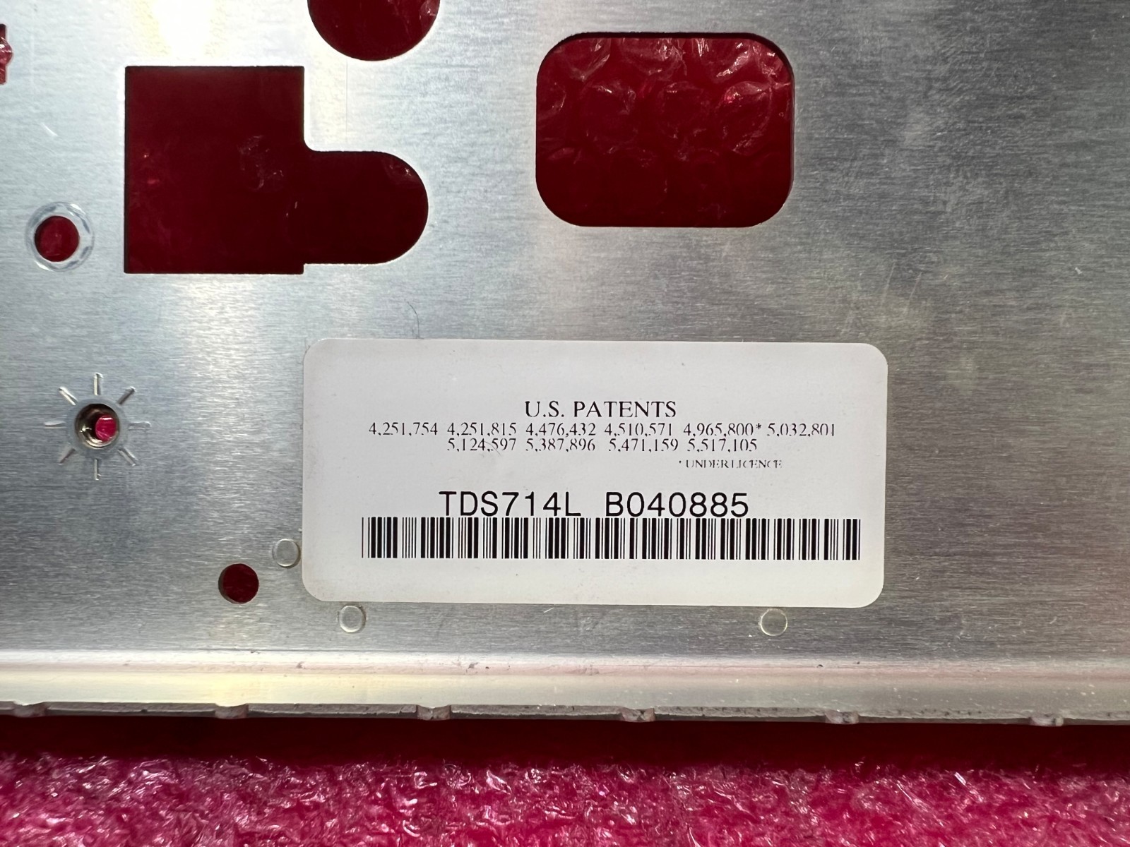 Tektronix TDS 714L Digital Storage Oscilloscope Metal Back Panel