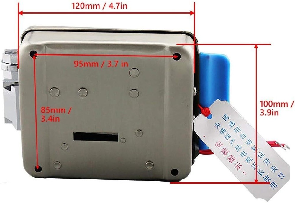 Upgrade Version] Electric Electronic Door Lock 6pcs Computerized Doted Keys DC 1