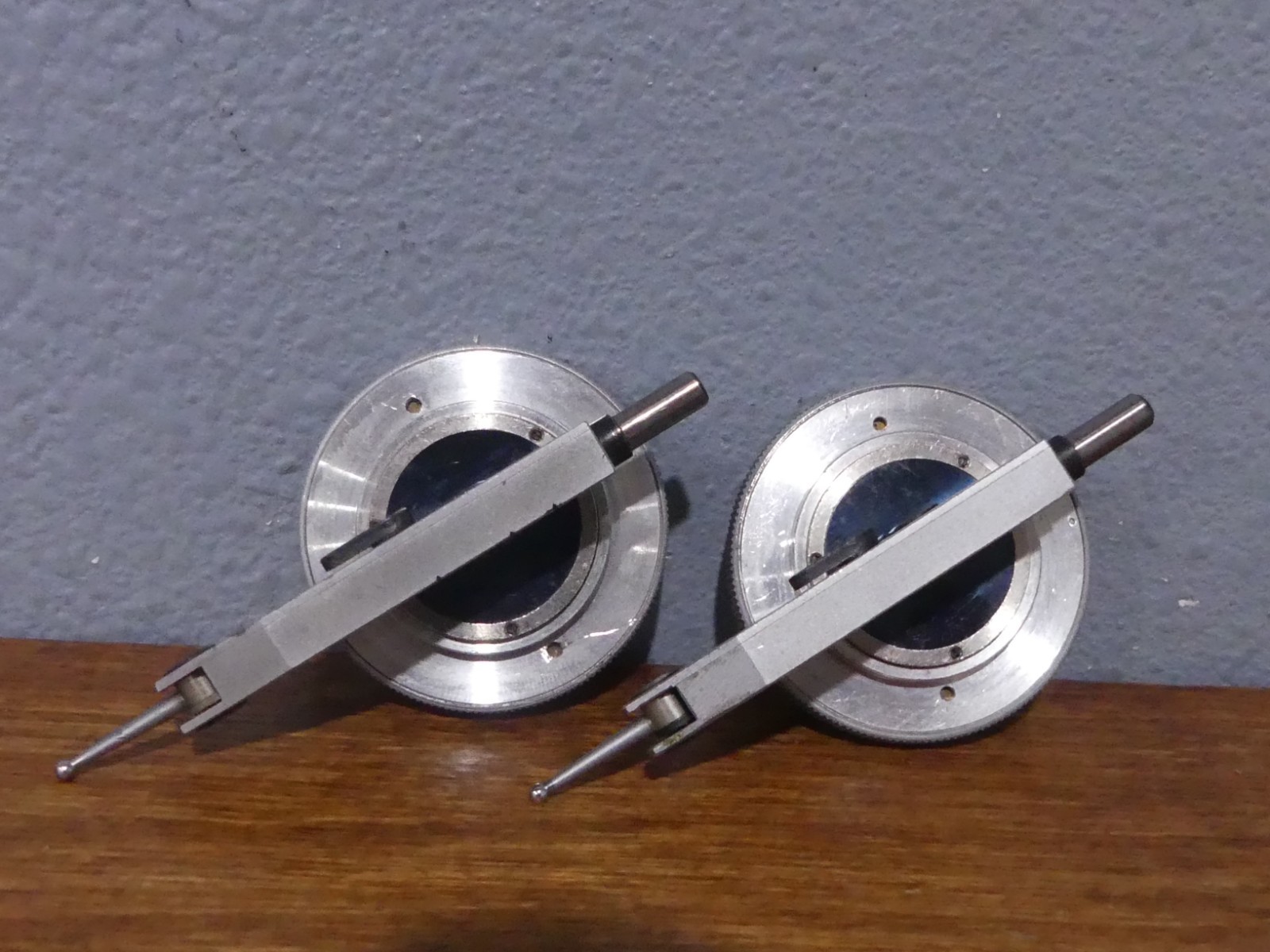 Lot of 2 Vintage Tesa Dial Test Indicator .0001''