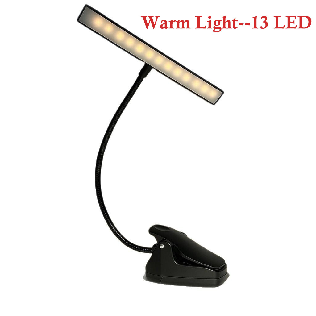 Rechargeable 26 LED 3 Modes Clip-On Orchestra Music Stand Light W/ Adapter Cable