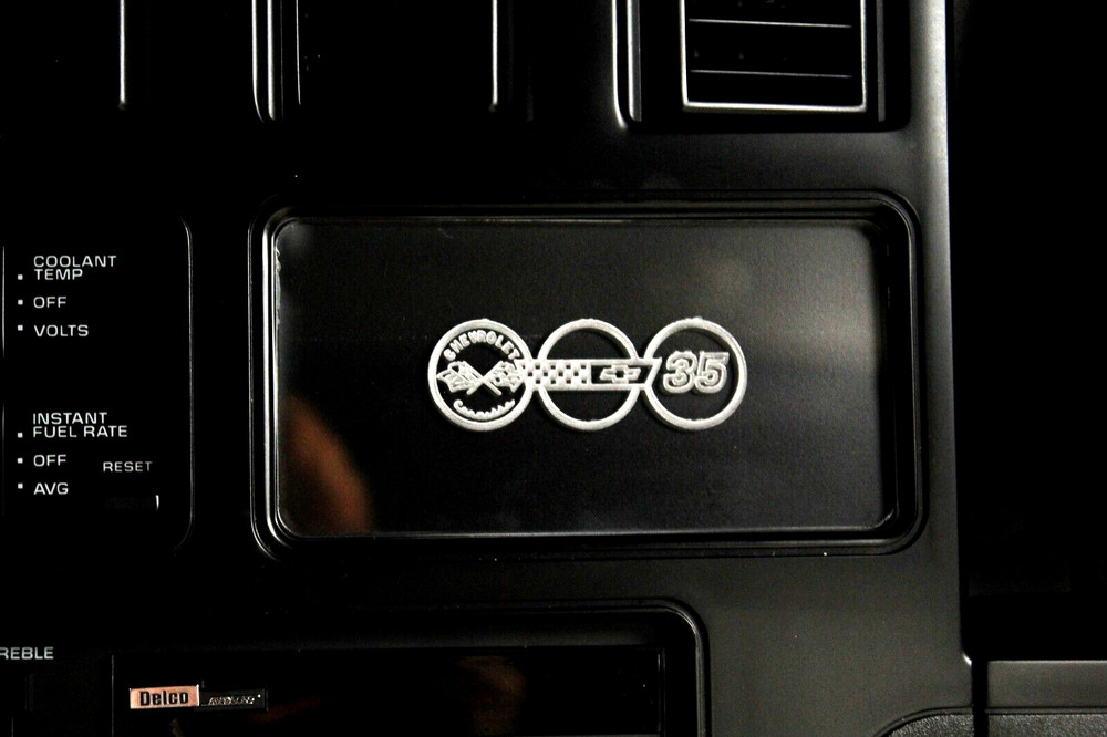 BUNDLE! C4 Corvette Information Center/Console Cover 35th Anniversary 1988