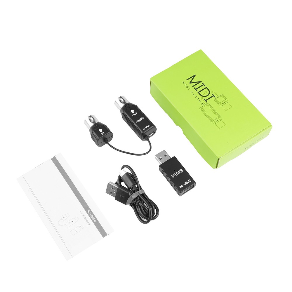M-VAVE MS1 Mini Wireless Transmission System MIDI Wireless Adapter Plug Play