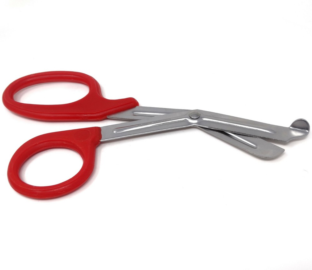 Heavy Duty Shears EMT Gardening Scissors & Fruit Picking Tool 7.5" Red Handle
