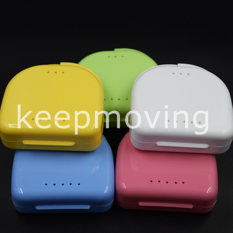 Dental Mouth Box Container Guards Retainer False Teeth Dentures Storage Tray