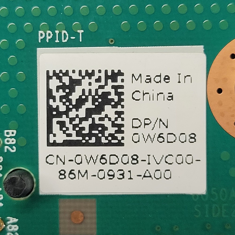 Dell W6D08 EMC PowerEdge R640 PCI Riser 2 PCI-E x16 0W6D08