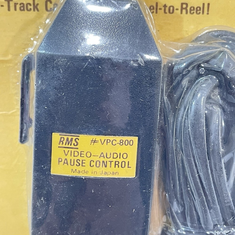 Vintage Electronics RMS VHS video audio control Manual Stop Start Button VPC-800