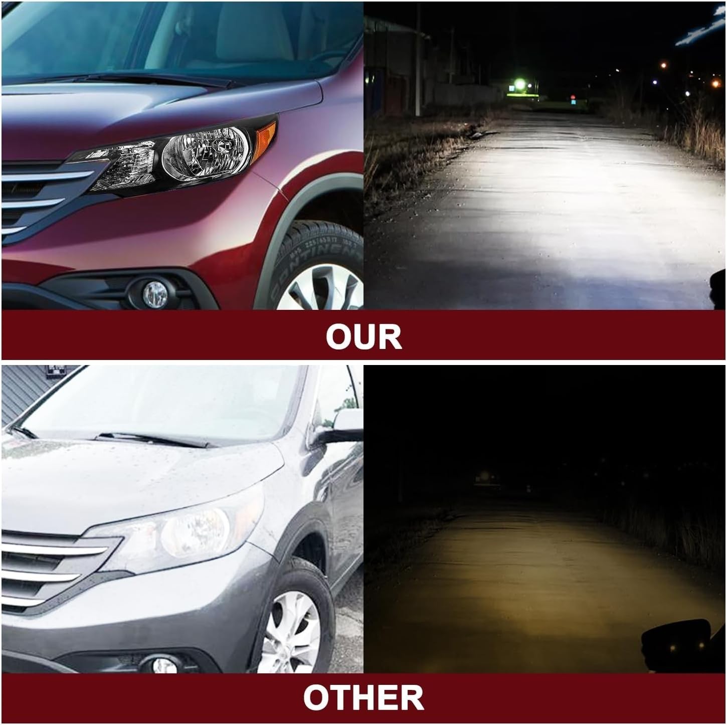 Headlight Assembly Replacement for 2012 2013 2014 Honda CR-V OE Style Headlamp