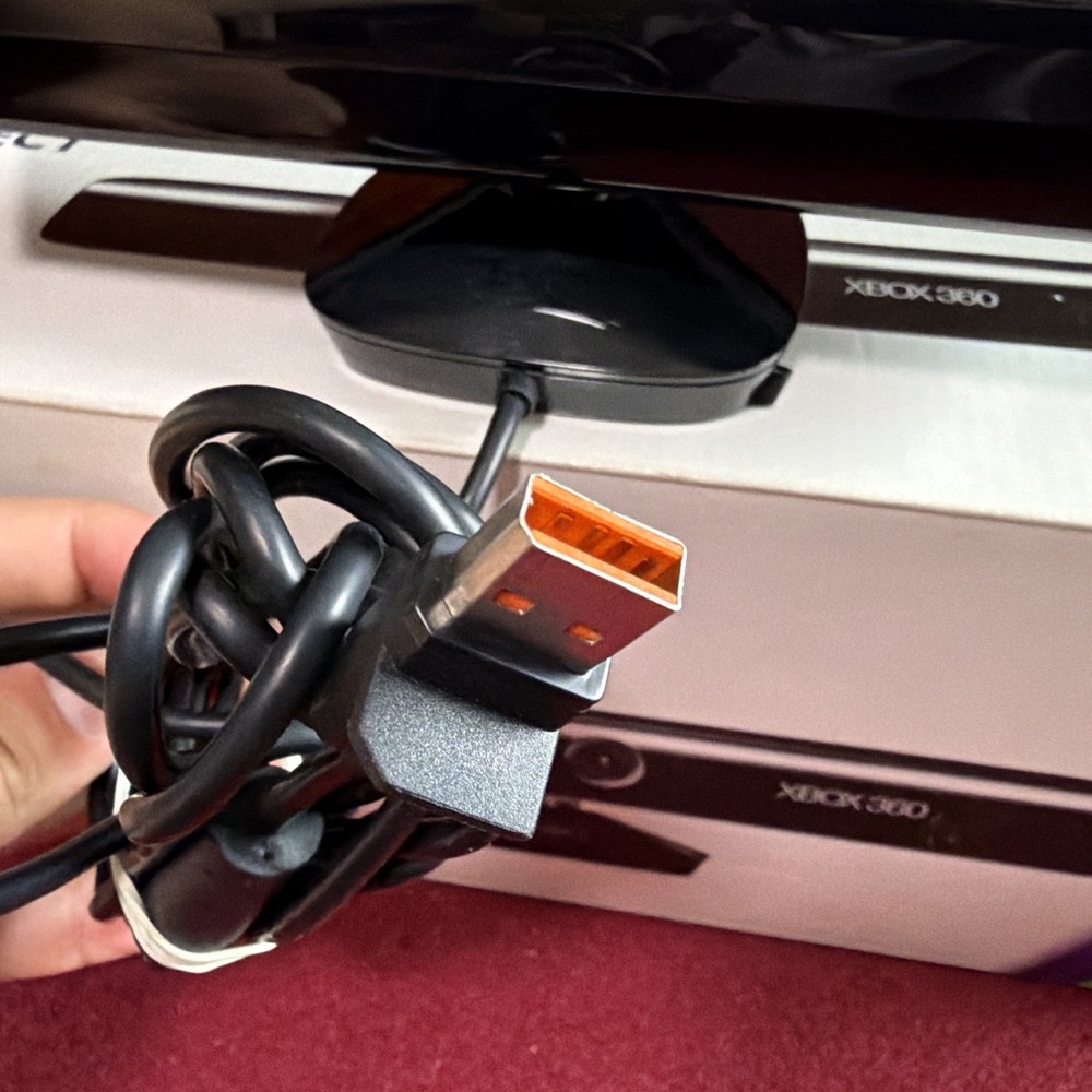 Microsoft, Xbox 360 Kinect Sensor, 1414, W/ Kinect Adventures, CIB, All untested