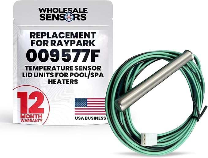 Raypak 009577F Replacement - Spa & Pool Heater Sensor - Made in The USA -