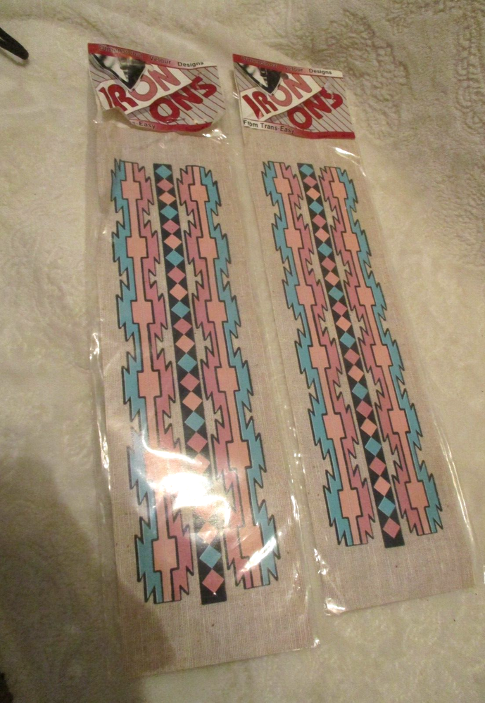 Crafting~Iron Ons~Southwest Pattern~2 Sealed Packages