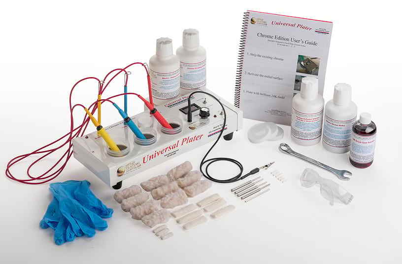 Universal Plater Chrome Edition -  Automotive Gold Plating Machine - w/8oz gold