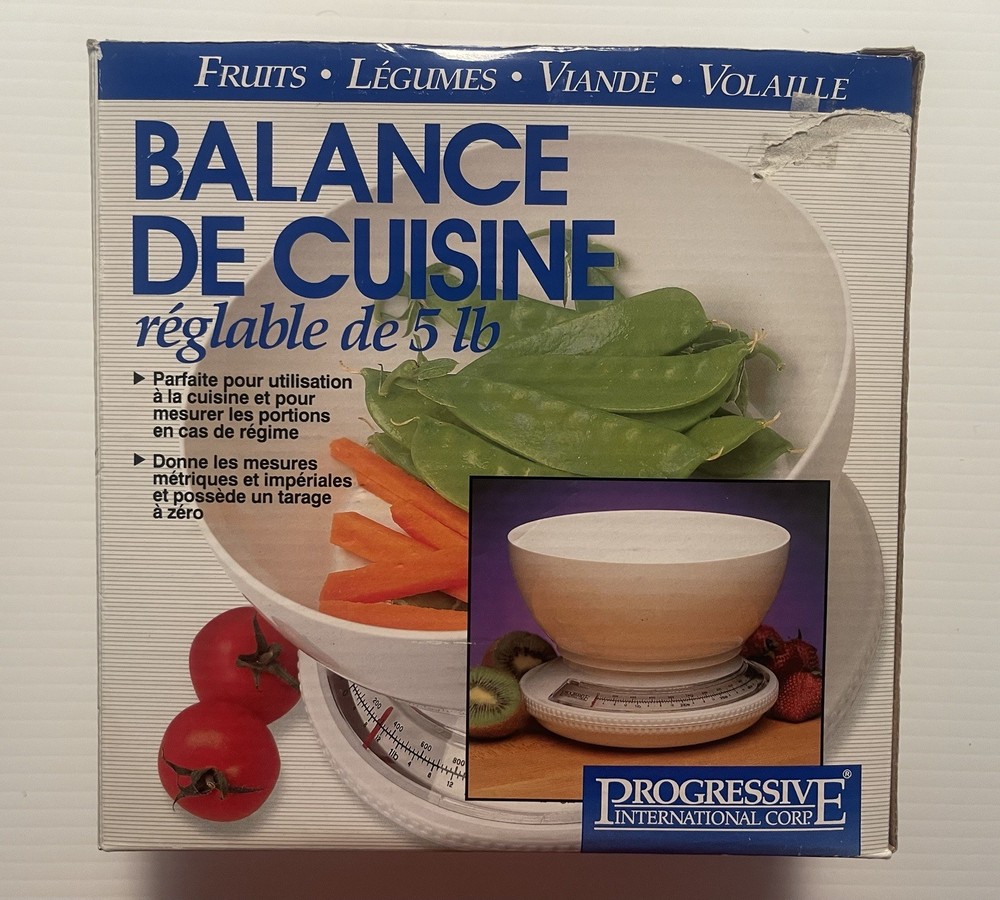 Progressive International 5 lb. adjustable kitchen scale, NIB