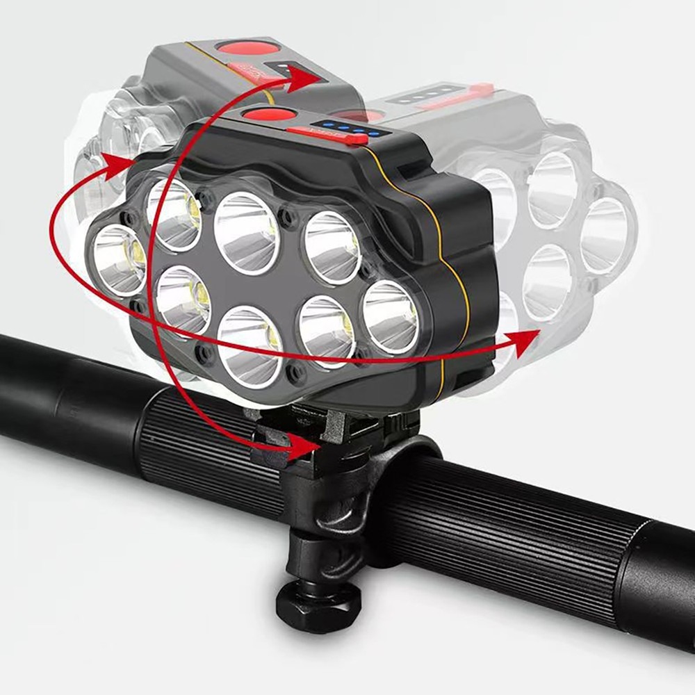 Waterproof LED Bike Light White Light USB Rechargeable Bicycle Front Headlight