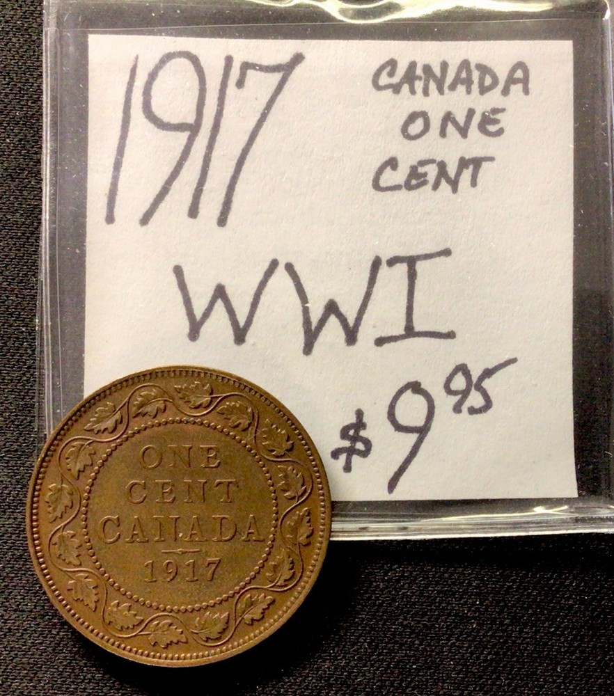 1917 Canada One Cent! WWI! ENN Coins