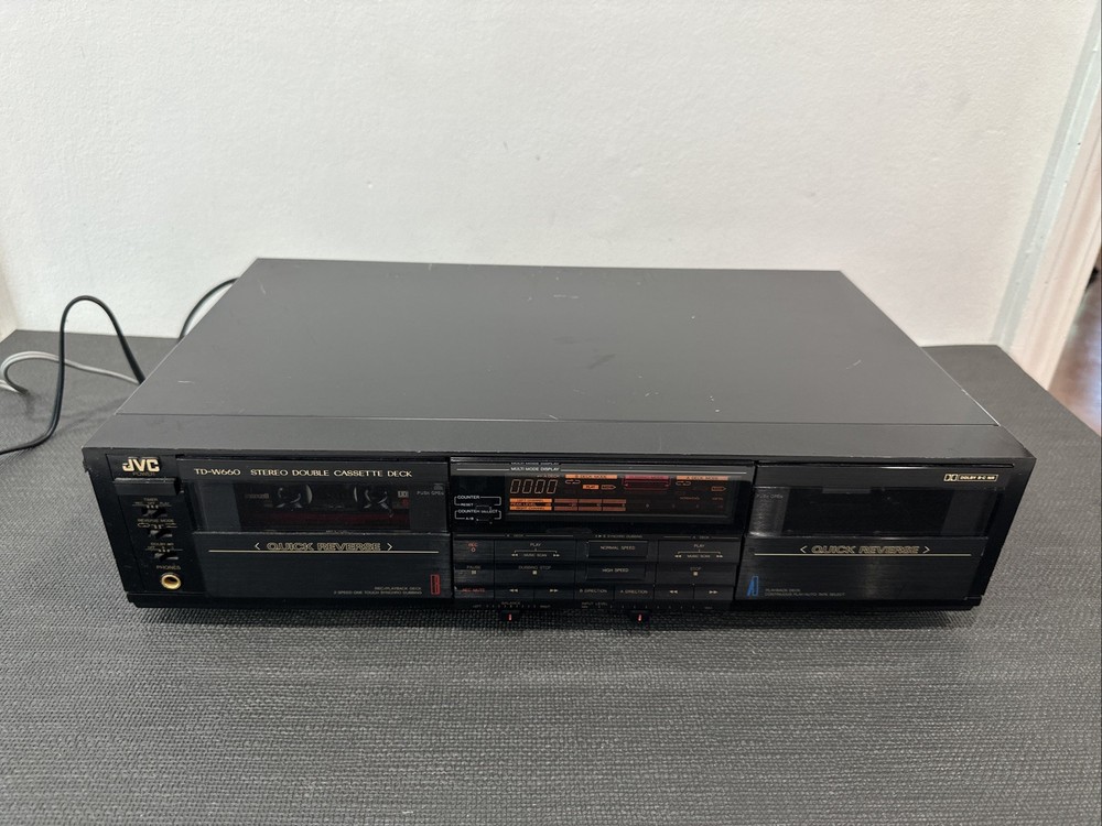 JVC TD-W660 Double Cassette Deck Quick Reverse Japan Made